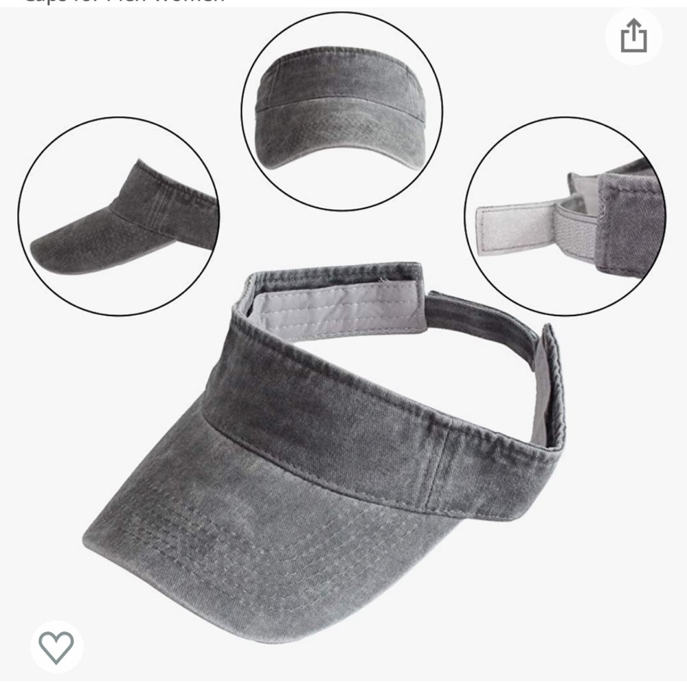 🧸5 for $20 New Without Tags Kids gray visor